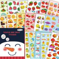 🎉 horiechaly scratch and sniff stickers - 85 sheets with 17 unique scents. over 320 rewarding designs for children, teachers, parents & more - perfect for gifts, decorations, games, and education logo