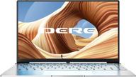 💻 dere v14s laptop: thin and light 14.1-inch computer with celeron n5095, 6gb ddr4, 128gb ssd, windows 10 logo