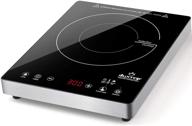 duxtop e200a portable induction cooktop - high-end full glass sensor touch burner, 1800w countertop with stainless steel housing logo