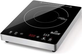 img 4 attached to Duxtop E200A Portable Induction Cooktop - High-End Full Glass Sensor Touch Burner, 1800W Countertop with Stainless Steel Housing