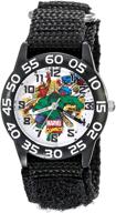 👀 hulk watch for kids - marvel w001724 analog display, quartz, black logo