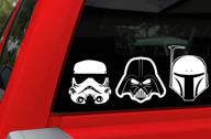 🌟 улучшенная seo: набор наклеек chroma graphics 45005 star wars heads family, пакет из 4 логотип