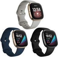 🎽 улучшите свою fitbit sense/versa 3 с помощью ремешков find-myway: мягкий силиконовый спортивный ремешок для женщин и мужчин логотип