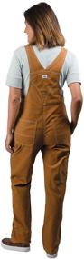 img 3 attached to Liberty Womens Washed Overalls Brown