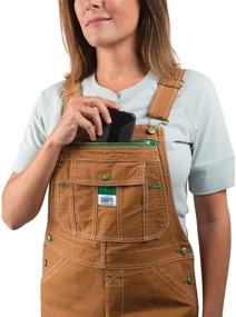 img 2 attached to Liberty Womens Washed Overalls Brown