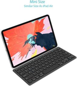 img 3 attached to 🔌 Arteck Ultra-Slim Bluetooth Keyboard – Compatible with iPad, iPhone, and Other Bluetooth Enabled Devices – iOS, Android, Windows – Black