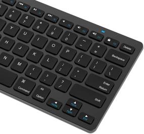 img 1 attached to 🔌 Arteck Ultra-Slim Bluetooth Keyboard – Compatible with iPad, iPhone, and Other Bluetooth Enabled Devices – iOS, Android, Windows – Black