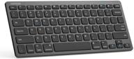 🔌 arteck ultra-slim bluetooth keyboard – compatible with ipad, iphone, and other bluetooth enabled devices – ios, android, windows – black logo