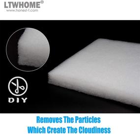 img 2 attached to 🐠 Value Pack of 7 Large DIY Poly Coarse Fine Foam Filter Pads for Aquarium Pond - LTWHOME