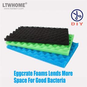 img 3 attached to 🐠 Value Pack of 7 Large DIY Poly Coarse Fine Foam Filter Pads for Aquarium Pond - LTWHOME