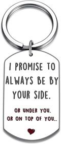 img 4 attached to Valentines Keychain Set - Boyfriend Girlfriend or Husband