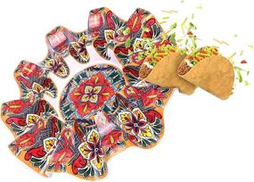 img 2 attached to Colorful Taco Carousel: Yellow White Prepara - Enhance Your Taco Preparation with Style