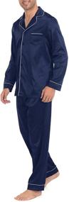 img 3 attached to 👔 Men's Indefini Pajama Sleeve Sleepwear Loungewear Clothing