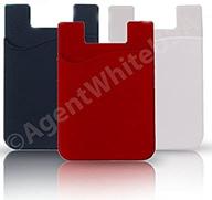 agentwhiteusa cell phone stick on wallet (for credit card cell phones & accessories and cases, holsters & clips logo