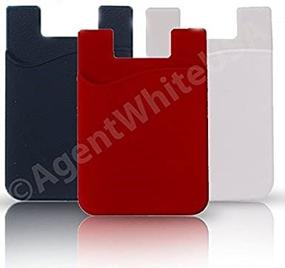 img 4 attached to Agentwhiteusa Cell Phone Stick On Wallet (For Credit Card Cell Phones & Accessories and Cases, Holsters & Clips