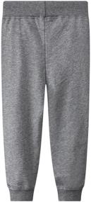 img 1 attached to 🦖 LOKTARC Boys' Dinosaur Clothing: Little Drawstring Sweatpants for Optimal Style and Comfort
