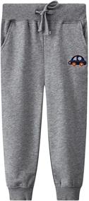 img 2 attached to 🦖 LOKTARC Boys' Dinosaur Clothing: Little Drawstring Sweatpants for Optimal Style and Comfort