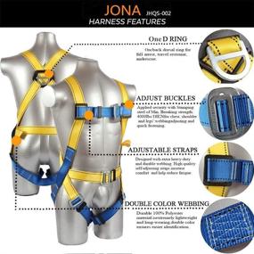 img 3 attached to 🔒 Enhanced Safety Harness Construction System: Reliable Protection for Workers