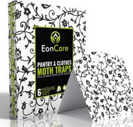 🦋 eoncare dual action pantry and clothes moth traps – captures various moth types, safe and natural solution – 6 pack – new and improved for 2020 логотип