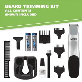 img 3 attached to Wahl Groomsman Model 9906-717: Battery Operated Beard Trimming Kit for Precise Facial Hair Grooming, Mustache Trimming, and Body Detailing