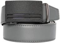 🔒 holeless leather ratchet automatic sliding men's belts and accessories логотип