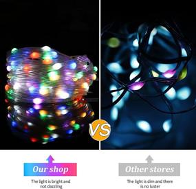 img 1 attached to 🌈 Enhance Your Outdoor Space with 40Ft RGB Rope Lights - USB Plug in String Lights with Remote Control and 120LED for Endless Lighting Possibilities: 6 Color Options, 8 Lighting Modes for Bedroom, Party, Wedding, Christmas Tapestry