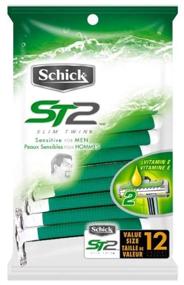 img 1 attached to Schick SlimTwin Disposable Razors Sensitive