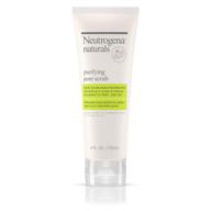 🌿 neutrogena naturals purifying pore scrub - 4 fl oz: a gentle and effective facial cleanser logo