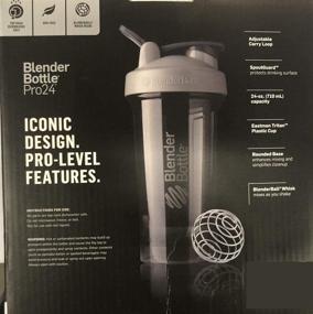 img 1 attached to 🥤 BlenderBottle Pro Series Shaker Bottle BlenderBall – Rounded Base and SpoutGuard – 24 Ounce – 2-Pack (Black and Orange) - Improved SEO