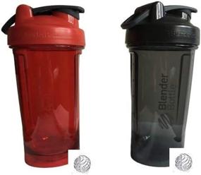 img 3 attached to 🥤 BlenderBottle Pro Series Shaker Bottle BlenderBall – Rounded Base and SpoutGuard – 24 Ounce – 2-Pack (Black and Orange) - Improved SEO