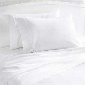 img 3 attached to 🛏️ Queen Size Pillowcase Set - Ultra Soft and Durable 100% Egyptian Cotton 1000 Thread Count - Silky Smooth White Pillow Case Set