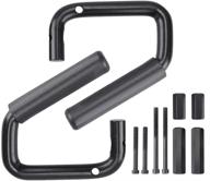 🚗 enhanced front grab handles for jeep wrangler jk unlimited rubicon sahara sport 2007-2017 roll bar grip handles (sleek black, set of 2) logo