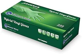 img 1 attached to 💎 200 Count of Advance Diamond Hybrid Vinyl Gloves in Size Medium for Effective Protection