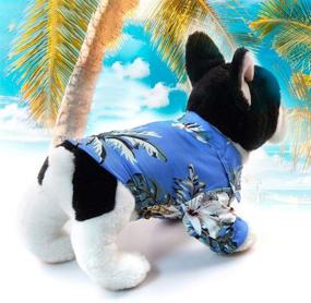 img 1 attached to 🌺 Hawaiian Dog Shirt Puppy Polo T-Shirts: Cute Summer Pet Clothes for Small to Large Dogs and Cats