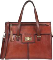 banuce vintage full grain italian leather purses: timeless style and durability for fashionable women logo