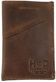 img 4 attached to 👜 Handmade Hide Drink Leather Wallet: Exquisite Men's Accessories