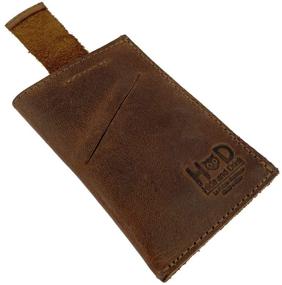 img 2 attached to 👜 Handmade Hide Drink Leather Wallet: Exquisite Men's Accessories