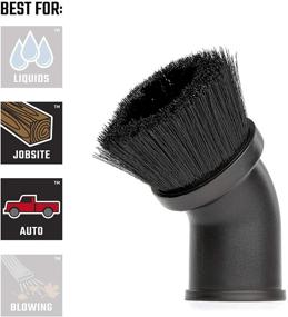 img 1 attached to 🧹 CRAFTSMAN CMXZVBE38725 1-7/8 in. Dusting Brush Attachment for Shop Vacuums - Wet/Dry, Black