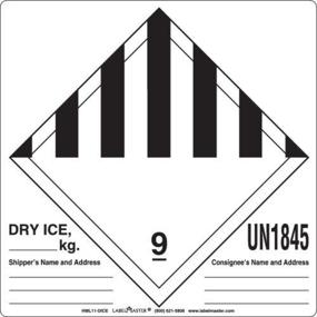 img 1 attached to 📦 Labelmaster HML11-DICE Dry Ice Label, Hazmat, 4.75x4 (Pack of 500) – Keep Your Shipping Safe and Compliant