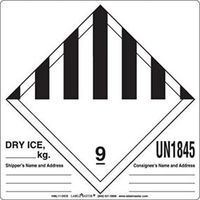 img 3 attached to 📦 Labelmaster HML11-DICE Dry Ice Label, Hazmat, 4.75x4 (Pack of 500) – Keep Your Shipping Safe and Compliant