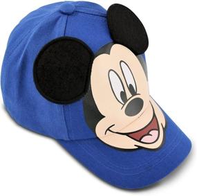 img 2 attached to Disney Mickey Mouse Cotton Baseball Cap, Blue, Age 4-7: Perfect for Little Boys!