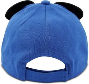 img 1 attached to Disney Mickey Mouse Cotton Baseball Cap, Blue, Age 4-7: Perfect for Little Boys!