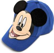 disney mickey mouse cotton baseball cap, blue, age 4-7: perfect for little boys! logo