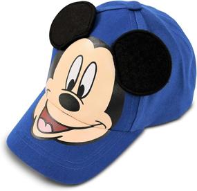 img 4 attached to Disney Mickey Mouse Cotton Baseball Cap, Blue, Age 4-7: Perfect for Little Boys!