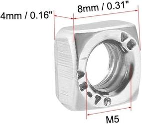 img 2 attached to Uxcell Квадратный набор из нержавеющей стали с метрической резьбой