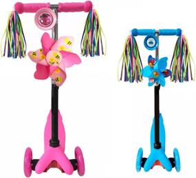 img 2 attached to BESPORTBLE Kids Bike Handlebar Streamers Ribbons: Colorful 🚲 Bicycle Grips Tassels for Children - Baby Carrier Accessories