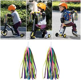 img 3 attached to BESPORTBLE Kids Bike Handlebar Streamers Ribbons: Colorful 🚲 Bicycle Grips Tassels for Children - Baby Carrier Accessories