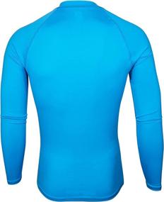 img 2 attached to 🏊 ALLEZ Men's UPF 50+ Rash Guard Long Sleeve Swim Shirts: Ultimate UV/Sun Protection Swimwear