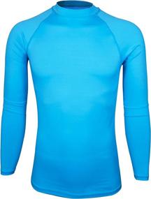 img 3 attached to 🏊 ALLEZ Men's UPF 50+ Rash Guard Long Sleeve Swim Shirts: Ultimate UV/Sun Protection Swimwear