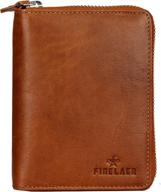 finelaer women leather wallet pocket logo